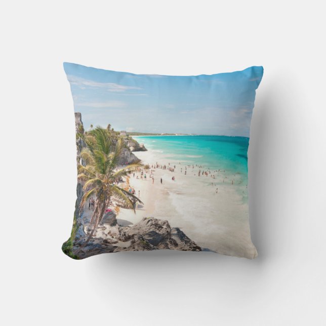 Coussin Plage de Tulum (Recto)