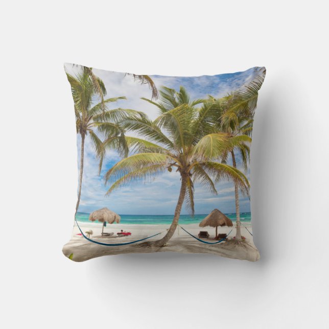 Coussin Plage de vacances (Recto)