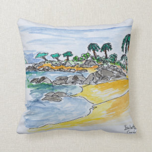 Coussin Plage d'Isolella, Ajaccio  Corse, France