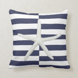 Coussin Plage moderne Starfish Gras Gratuit Marine rayée e