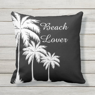 Coussin Plage Plage Palm Tree Silhouette