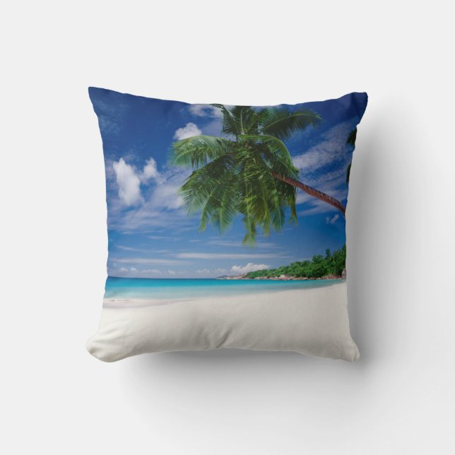 Coussin Plage tropicale | Seychelles (Recto)