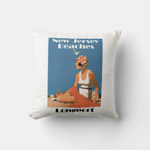 Coussin Plages du New Jersey ~ Longport
