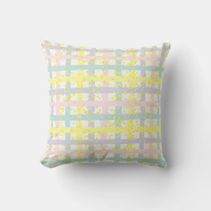 Coussin Plaid Pastel Aquarelle