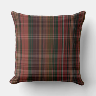 Coussin Plaid rouge et vert