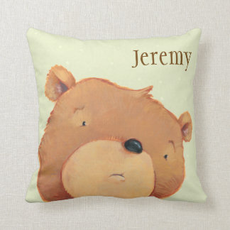Coussin Plan rapproché de grand ours Brown