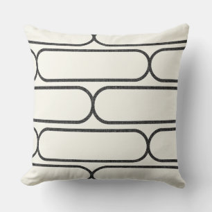 Coussin Planche à roulettes Hourglass – Gris/Blanc milieu