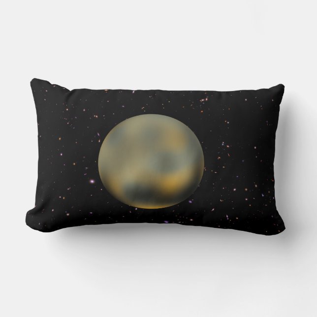 Coussin Planet Pluto Starry Sky Lumbar (Recto)