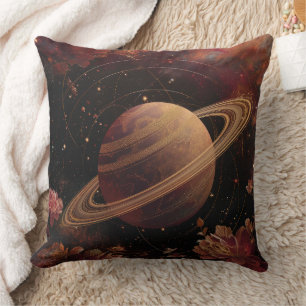 Coussin Planète Cristal Cosmos Violet Onirique
