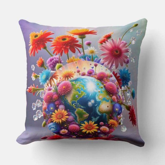 Coussin Planète Terre (Recto)