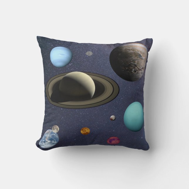 Coussin Planètes du système solaire (Recto)