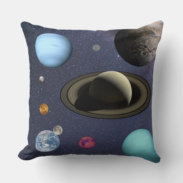Coussin Planètes du système solaire (Recto)