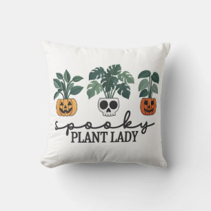 Coussin Plante éffrayant Lady Halloween Monstera Design
