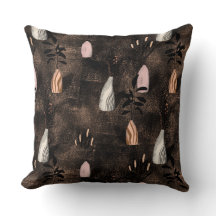 Coussin plante rustique dans les harmonies de coul