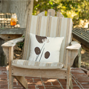 Coussin Plantes simples art minimaliste