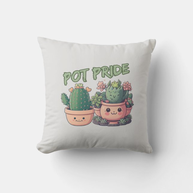 Coussin Plantes succulents (Recto)