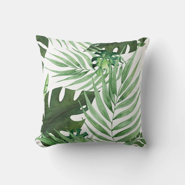 Coussin Plantes tropicales nature (Recto)