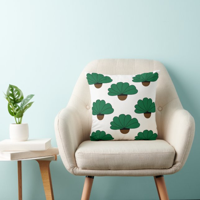 Coussin Plantes verts (Chaise)