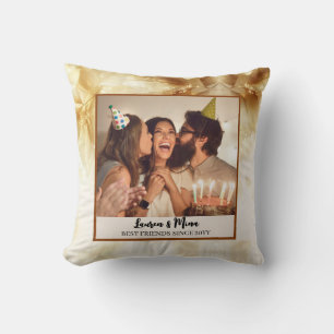 Coussin Plaque de photo d'amitié moderne en Vichy pour mei