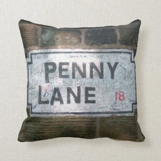 Coussin Plaque de rue de ruelle de penny