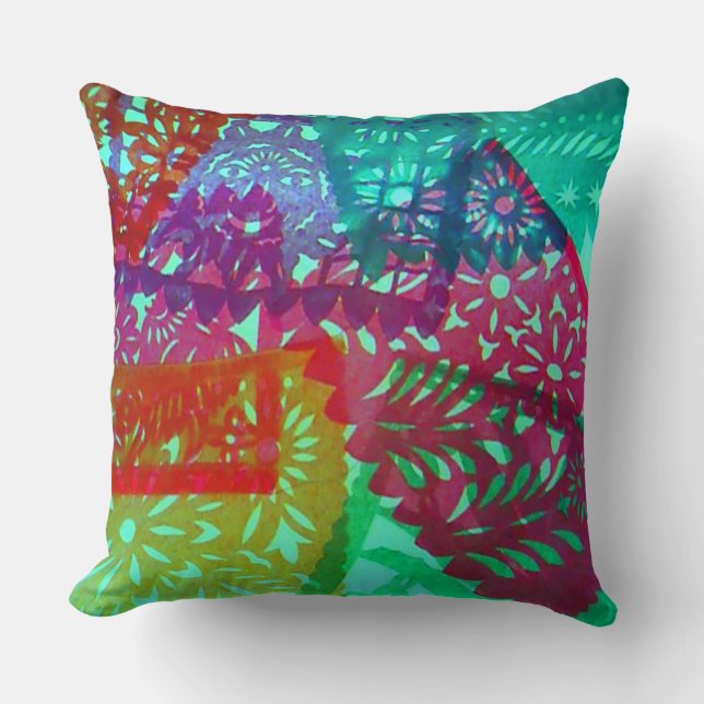 Coussin Plaque Picado Papier (Papel Picado) (Recto)