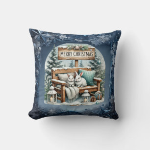 Coussin Plaques en papier de décor de Noël vintage unique