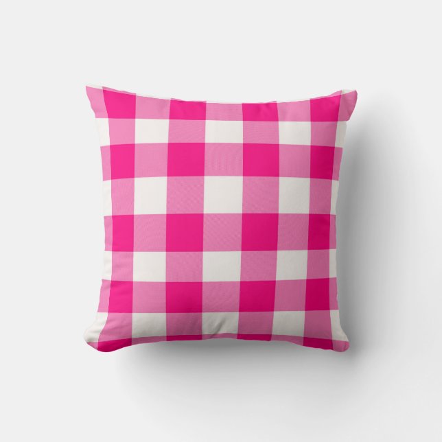 Coussin Plat de buffle rose (Recto)