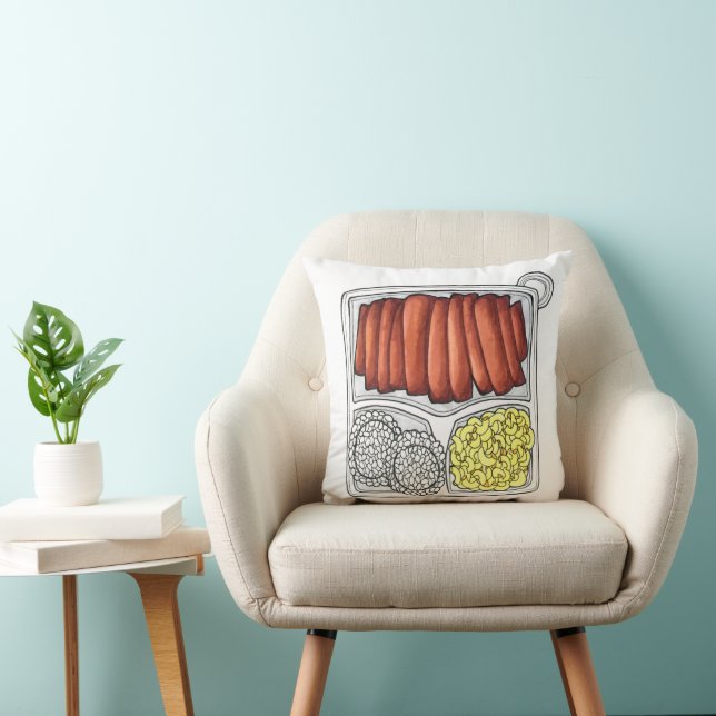 Coussin Plate de cuisine hawaïenne Déjeuner Riz Macaroni S (Chaise)