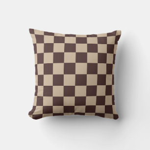 Coussin Plateau de contrôle Brown café