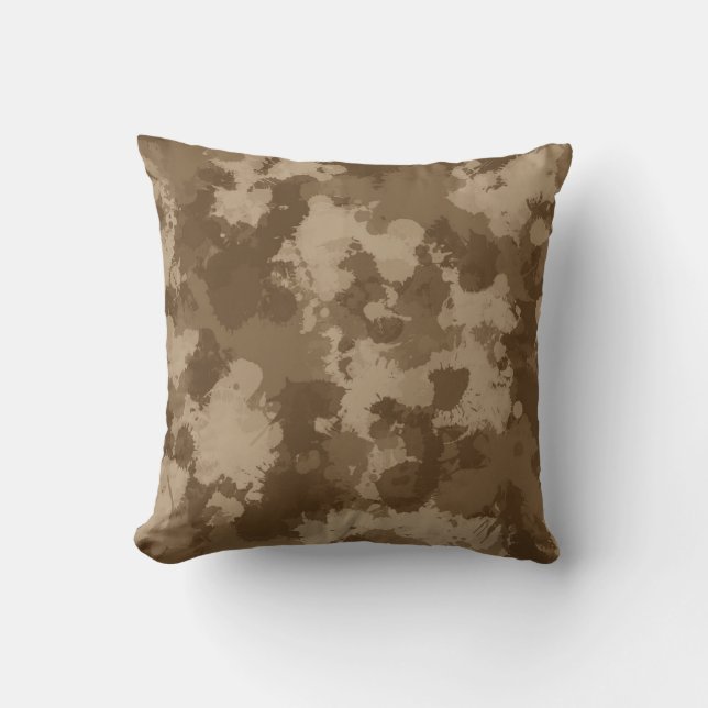 Coussin Plateau de peinture Camo Désert (Recto)