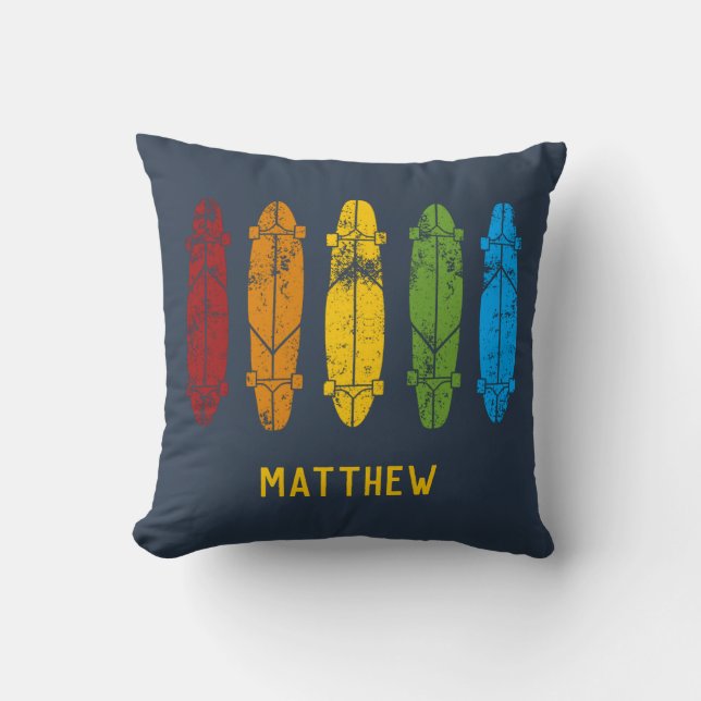 Coussin Platines Rainbow Skateboards Personnalisées (Recto)