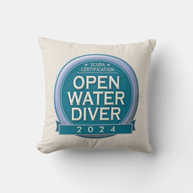 Coussin Plongeur en eau libre certifié sur mesure (Recto)