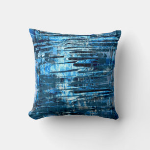 Coussin Pluie bleue