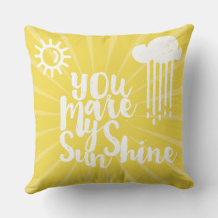 Coussin Pluie Cloud Hello World Tout Couleur personnalisée
