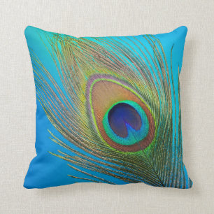 Coussin Plume de la queue de paon