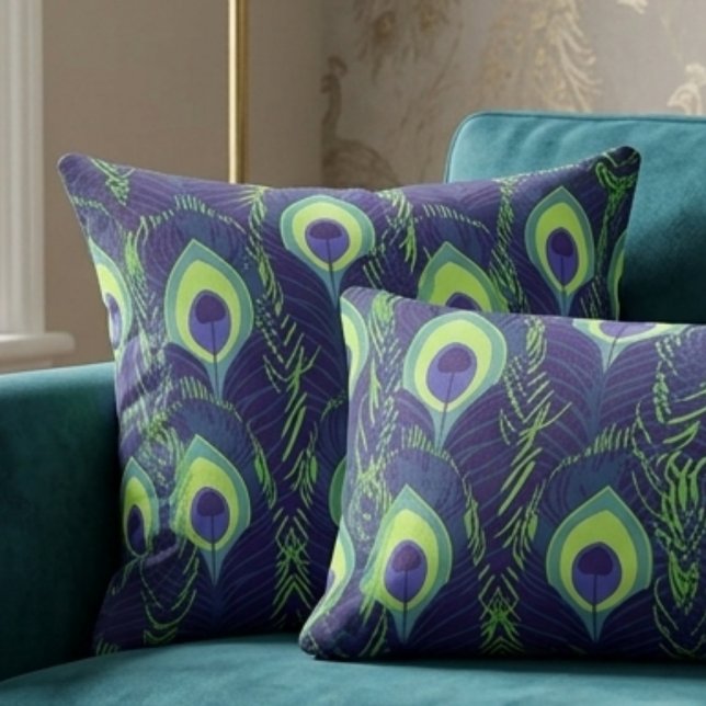 Coussin Plume de paon (Créateur téléchargé)