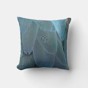 Coussin Plumes bleues