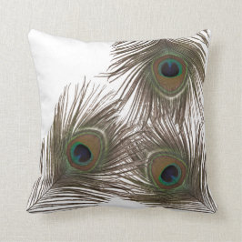 Coussin Plumes de paon