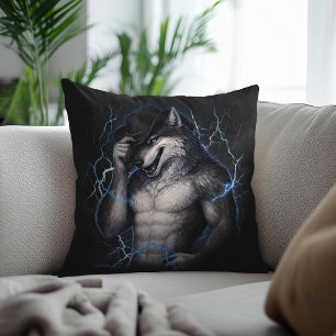Coussin Plus de Monsieur Gentil Garçon Mème Drôle de Loup