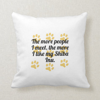 Coussin Plus j'aime mon Shiba Inu