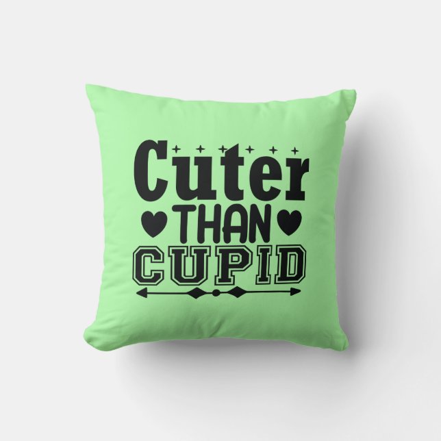 Coussin Plus mignon que mignon - Saint-Valentin (Recto)