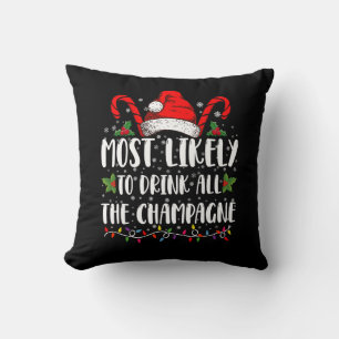 Coussin Plus susceptible de boire tout le champagne Boisso