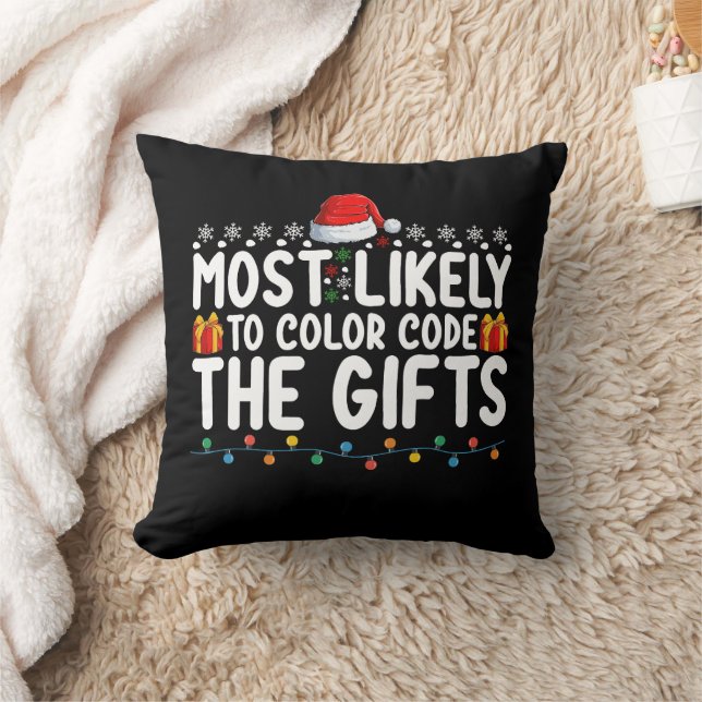 Coussin Plus susceptible de coder les cadeaux de Noël (Couverture)