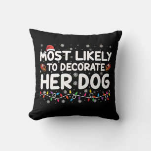 Coussin Plus susceptible de décorer son chien Famille Noël