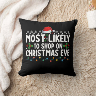 Coussin Plus susceptible de magasiner la veille de Noël