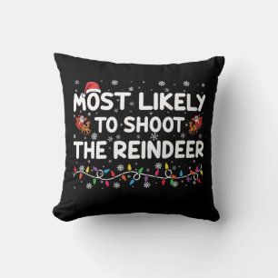 Coussin Plus susceptible de tirer sur la famille de rennes
