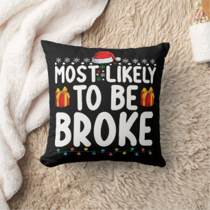 Coussin Plus susceptible d'être fauché drôle de Noël vacan