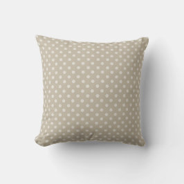 Coussin Pneuka taupe à motifs pointus