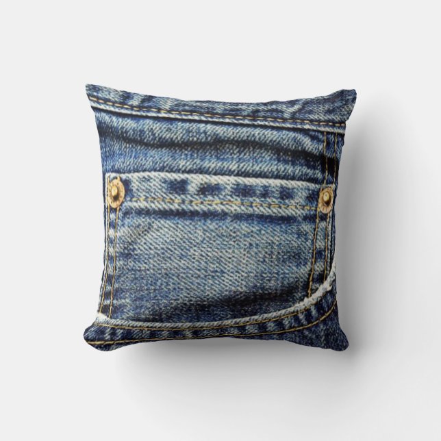 Coussin Poche de blues-jean (Recto)