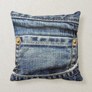 Coussin Poche de blues-jean